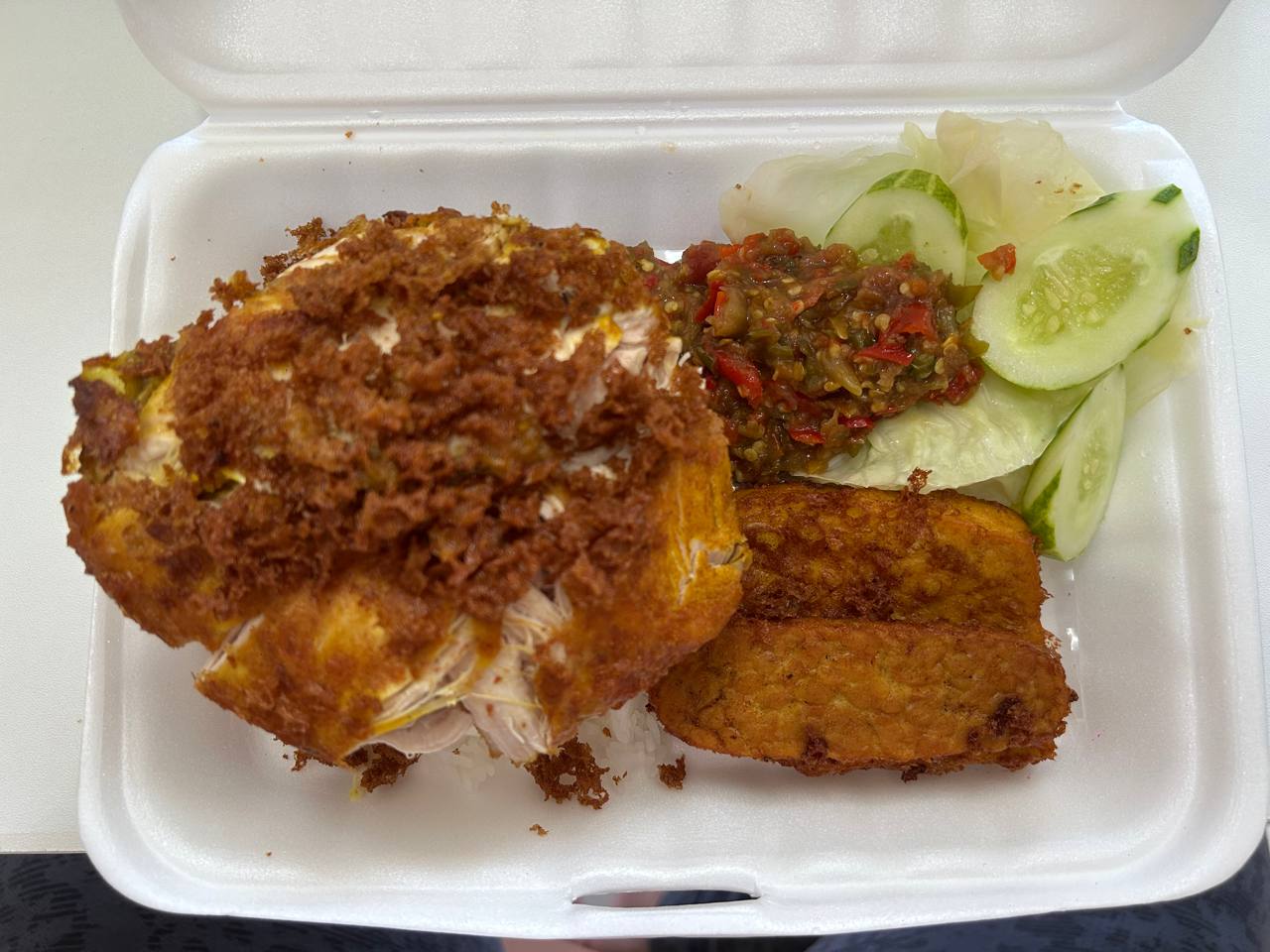 Nasi Ayam Penyet